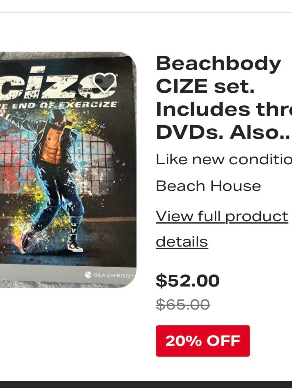 Beachbody CIZE Dance Program Case - Black with Blue, Yellow & Pink Accents